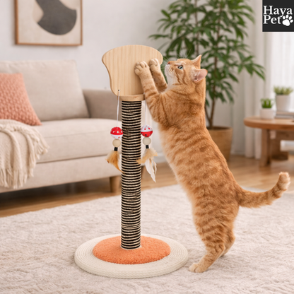 Kattenkrabpaal Met Halvemaan- Of Waaiervorm