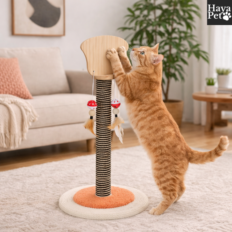 Kattenkrabpaal Met Halvemaan- Of Waaiervorm