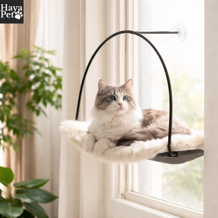 Kattenhangmat Voor Het Raam Met Zuignappen