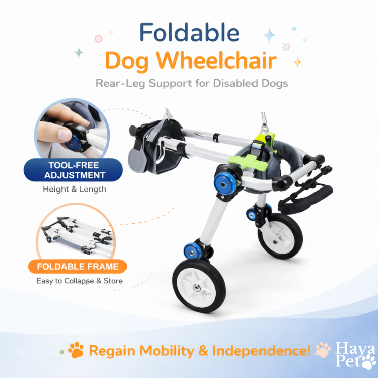 Foldable Dog Wheelchair For Hind Legs