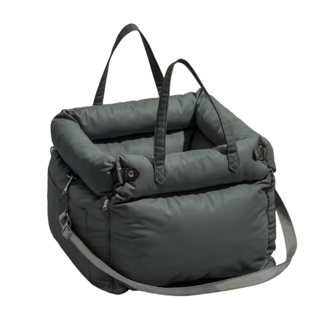 Honden-kattendraagtas van luxe kunstleer | Autostoeltje voor honden