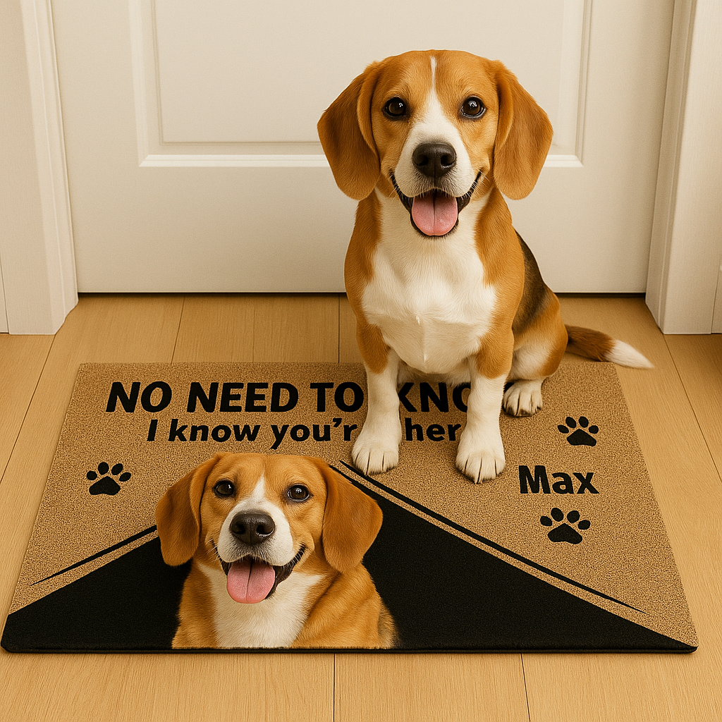 Gepersonaliseerde Deurmat Met Naam Origineel Cadeau Voor Hondenliefhebbers