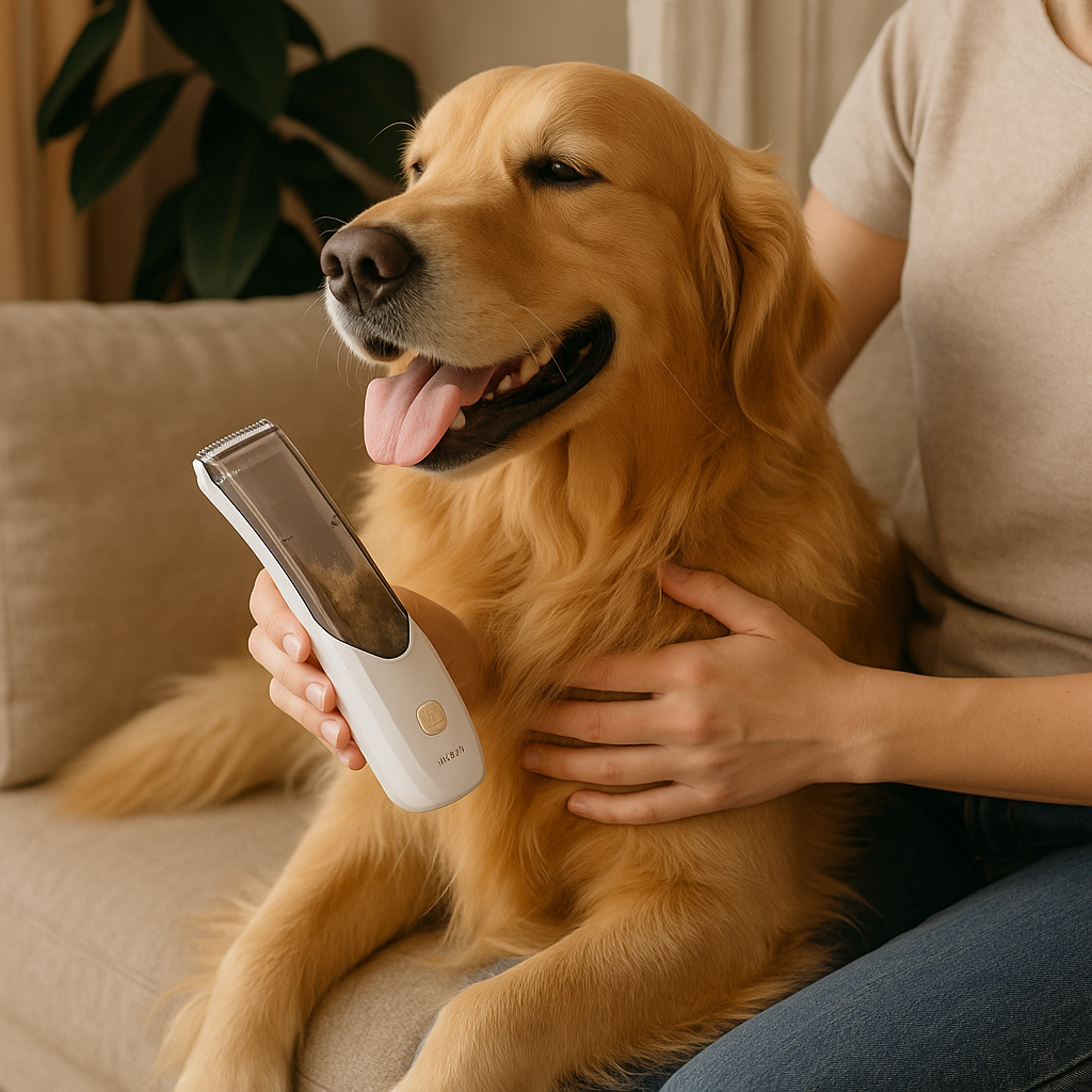 Rechargeable Dog Clipper Wireless & with Vacuum Function