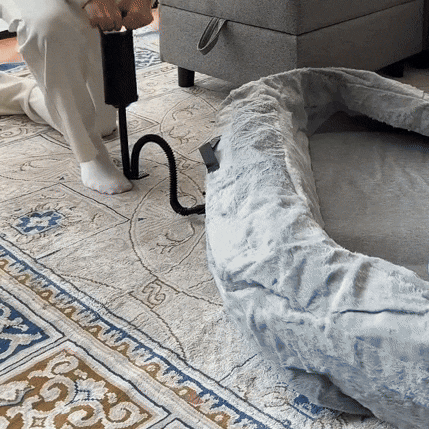 Hondenbed Voor Mensen Oversized Pluche Loungebed Met Memory Foam Ondersteuning