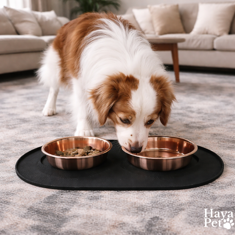 Dubbele Hondenvoerbak Met Twee Uitneembare Bakken