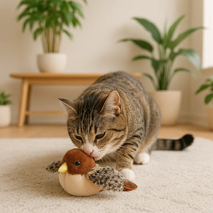 Interactief Kattenspeeltje Bewegend & Tjilpend Speeltje, Usb Oplaadbaar