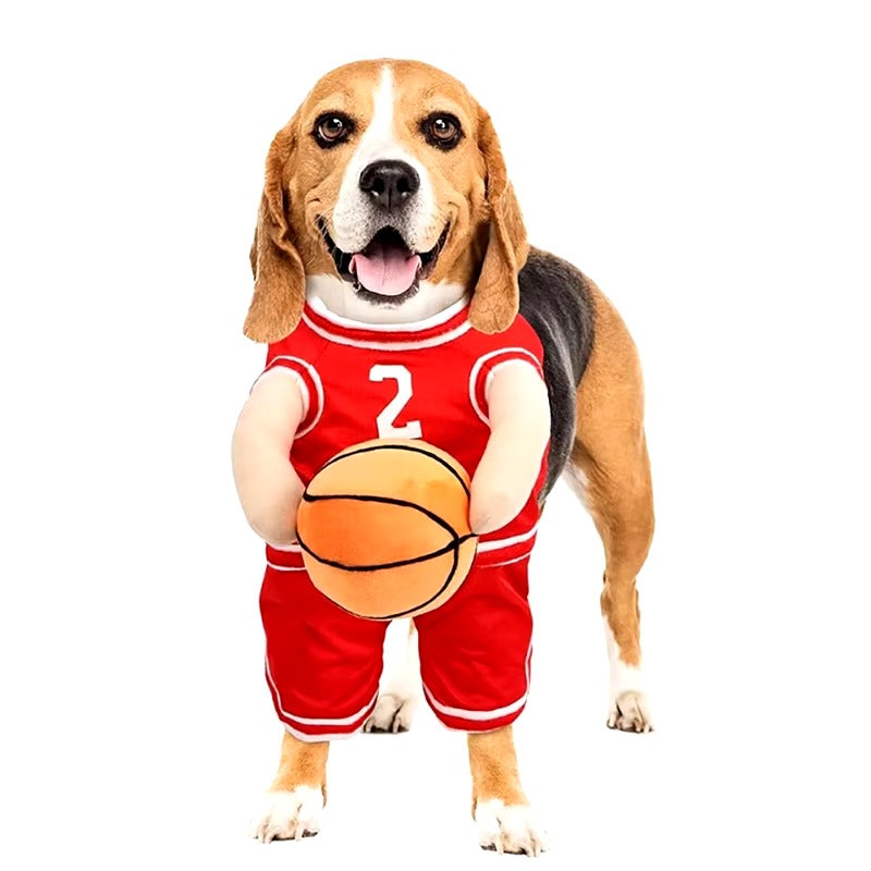Hondenkostuum Grappig Basketbal Outfit Voor Hond Verkleedpak Feest & Fotoshoot