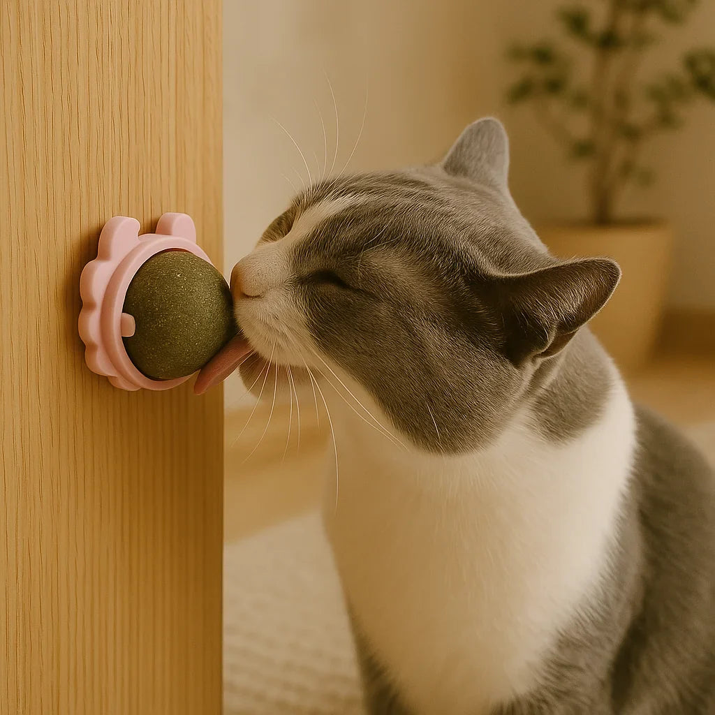 Kattenkruid Snackbal Kattenbal Met Kattenkruid Stimuleert Energie & Vermindert Stress
