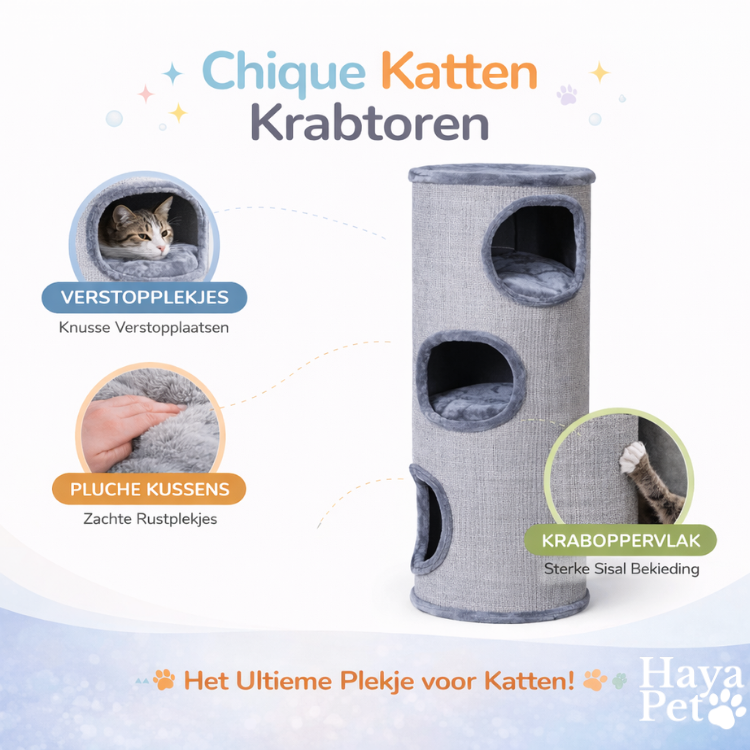 Cat Play Tunnel With Peek-Through Openings | Anthracite