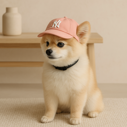 Hondenpet Stijlvolle Katoenen Zonnepet Met Verstelbare Band