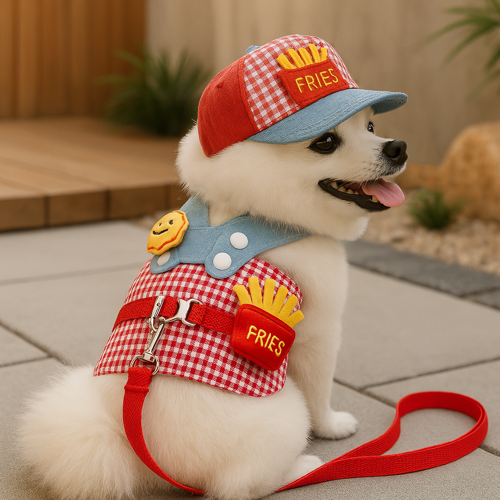 Honden Kostuum Verkleedset Voor Honden Jasje, Petje & Riem In Één