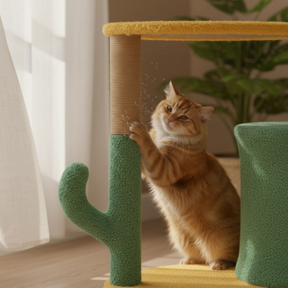 Kattenbed Bloem Kattentoren | Krasvriendelijke Krabpaal