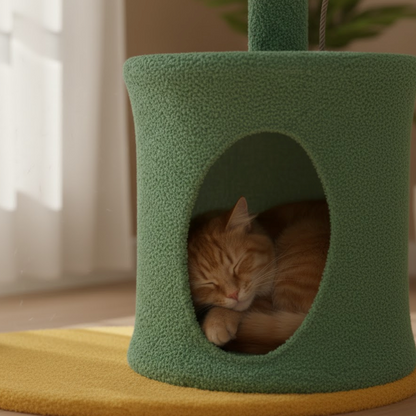 Kattenbed Bloem Kattentoren | Krasvriendelijke Krabpaal