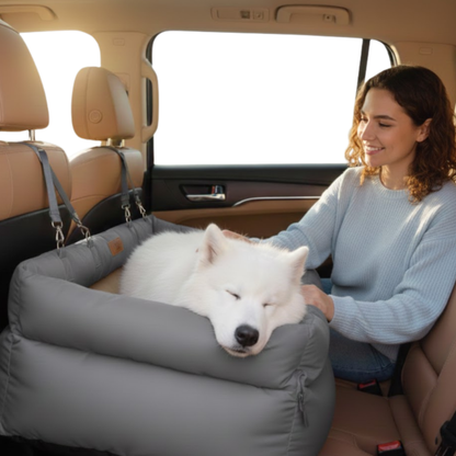 Dog Imitation Leather Car Seat | Luxury Booster Bed For Travel