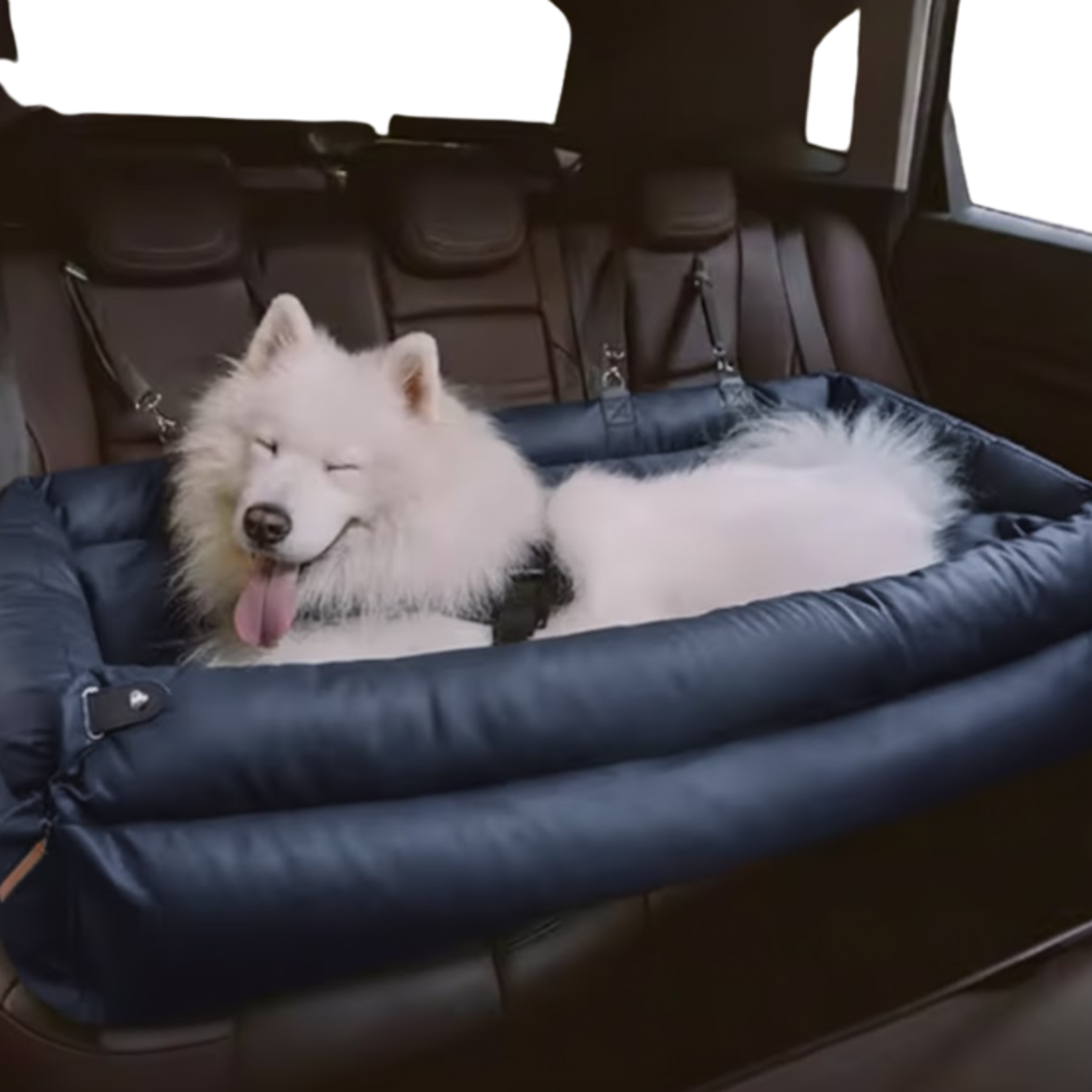 Dog Imitation Leather Car Seat | Luxury Booster Bed For Travel