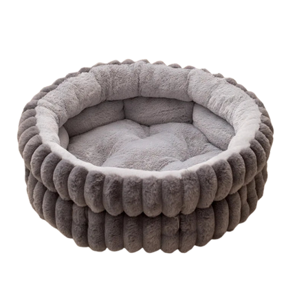 Pluche Winter Huisdiermand | Warm en Wasbaar Rond Kattennest