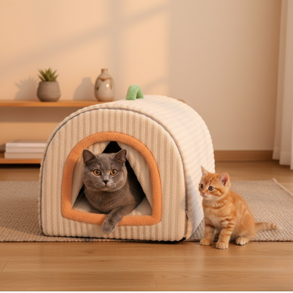 Draagbaar Kattenhuis Bed | Met Afneembaar Kussen