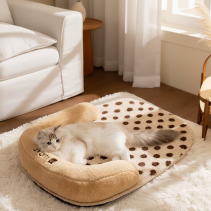 U Vorm Pluche Hondenmand En Kattenmand Wasbaar Kussen Sofa