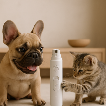 Dog Nail Grinder, Quiet Rechargeable with LED Light for Pets