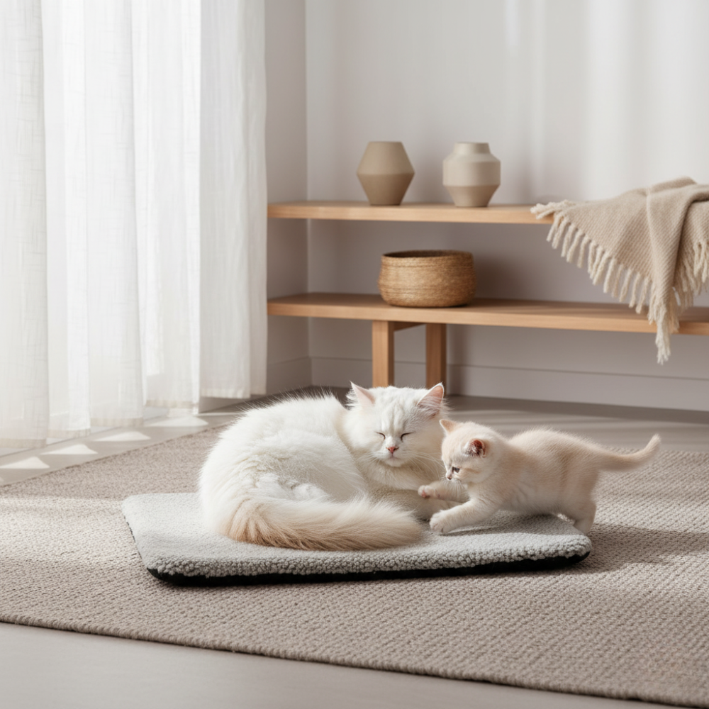Zelfverwarmend Kattenbed | Anti-Slip & Wasbaar