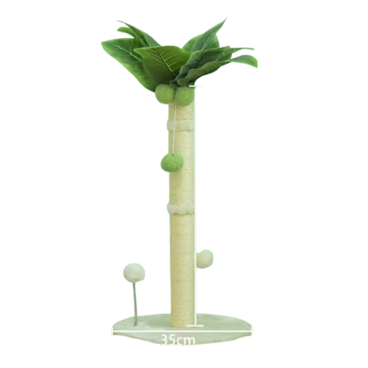 Cat Tree Scratching Post Made of Coconut Rope Durable Compact Cat Tree