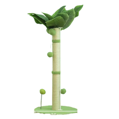 Cat Tree Scratching Post Made of Coconut Rope Durable Compact Cat Tree