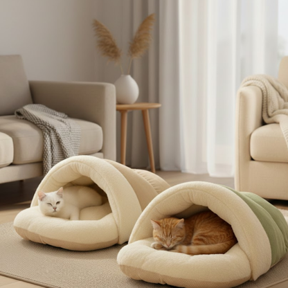 Halfgesloten Kattenmand met Beschermende Vorm