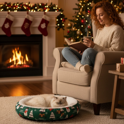 Hond Ronde Rustmand | Voor Huis En Bench