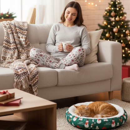 Hond Ronde Rustmand | Voor Huis En Bench