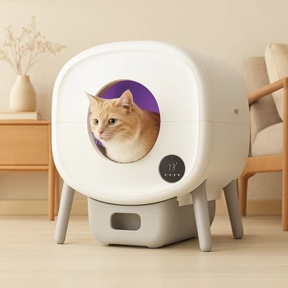 Cats Self-Cleaning Litter Box | Automatic with Ambient Lighting