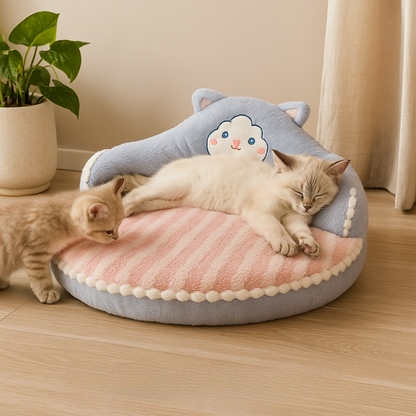Schattig Kattenbed voor Kleine Katten | Zachte Slaapsofa