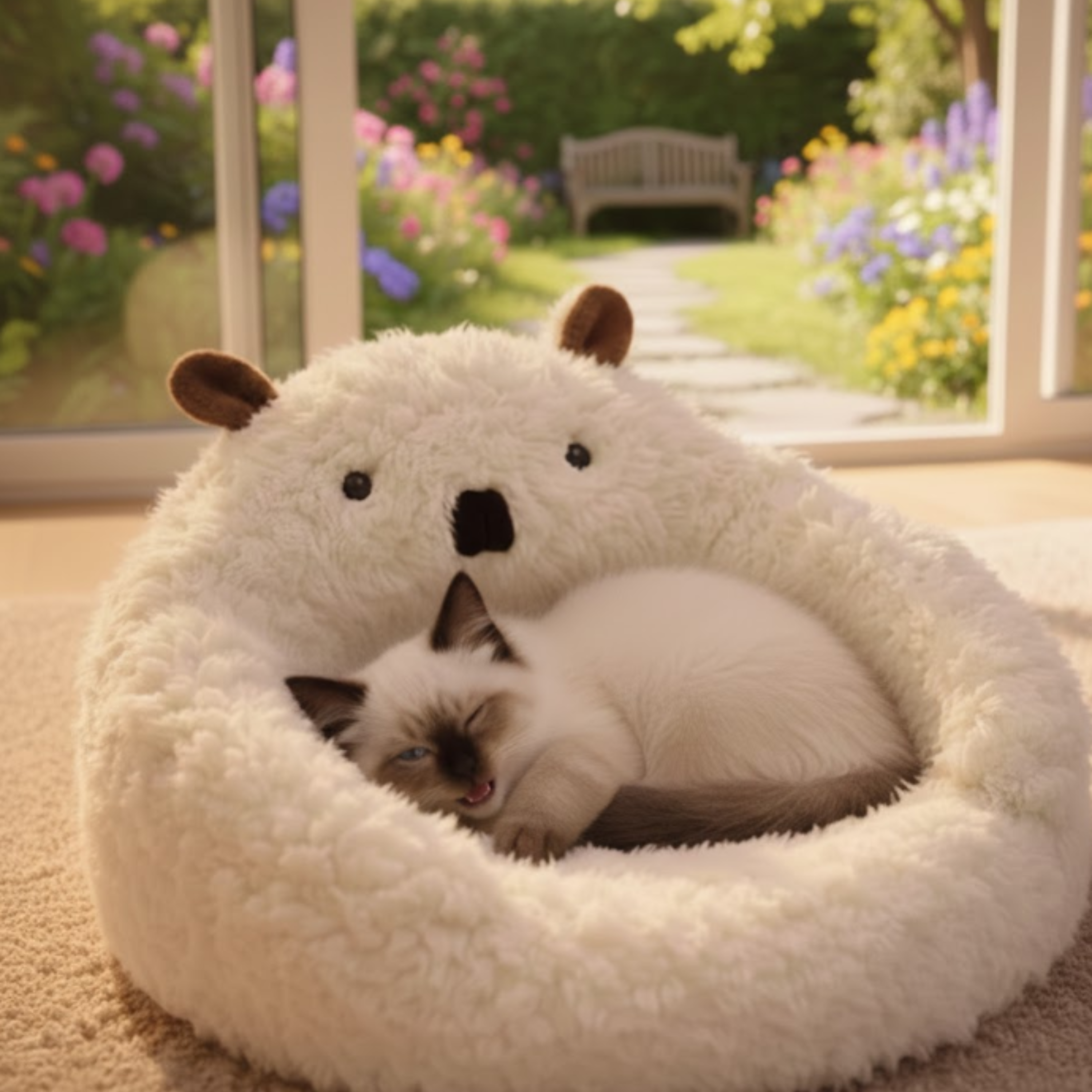 Kat Winter Bed Huis | Afgesloten Ontwerp