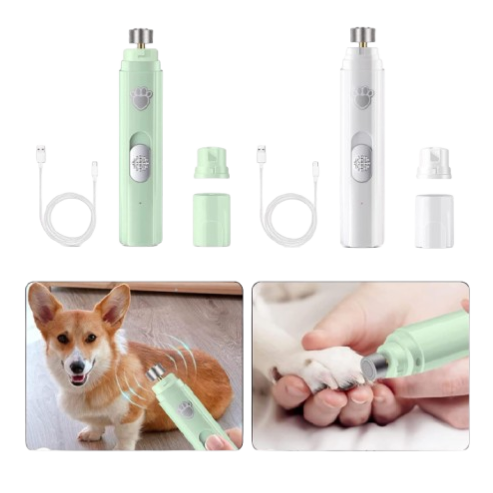 Hondennagelvijl, Stil Oplaadbaar Met Led-licht Voor Huisdieren