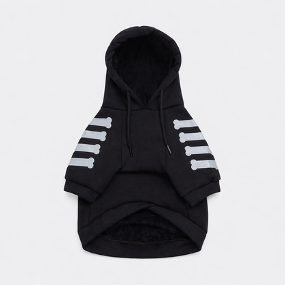 Zwarte Hondenhoodie Met Tekstprint