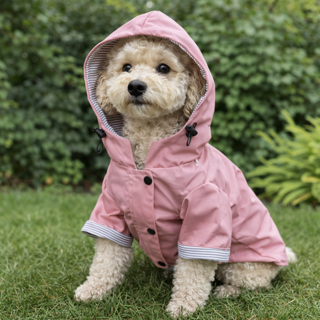 Practical Dog Rain Jacket with Hood