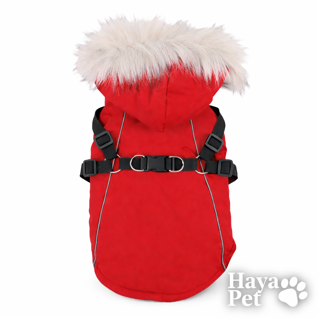 Warme Hondenjas Met Geïntegreerd Harnas