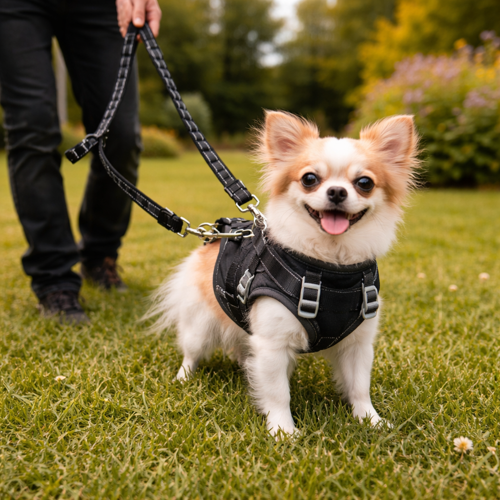 Double Dog Leash With Swivel Connector