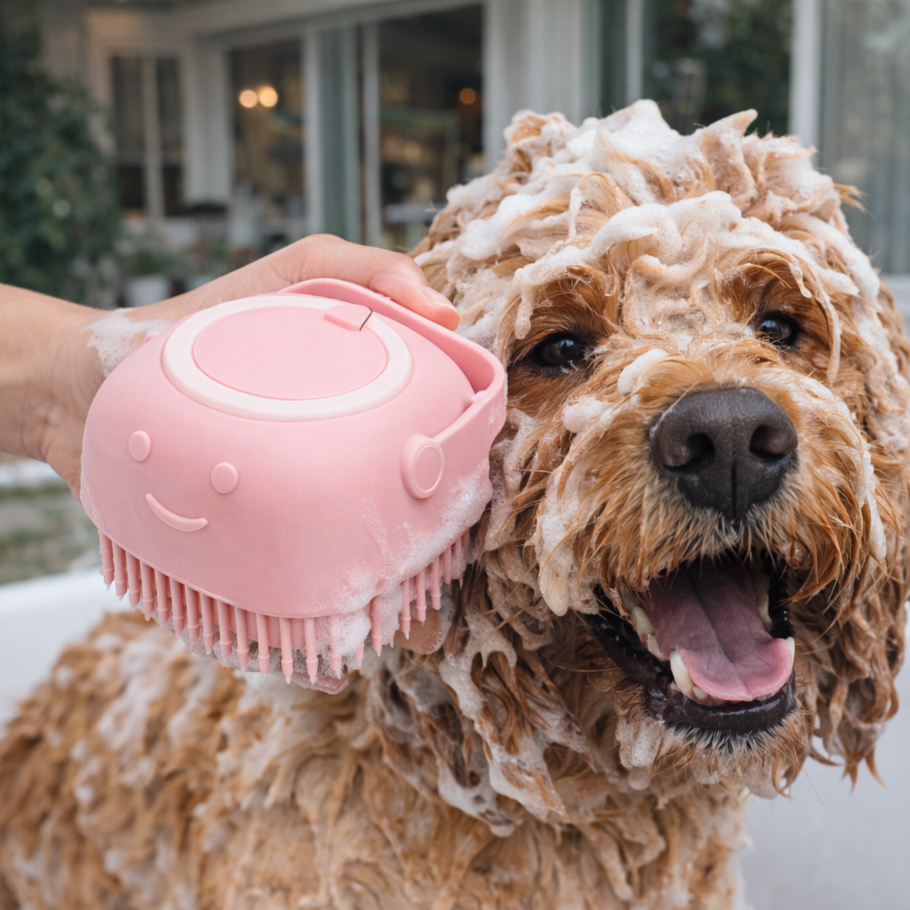 Silicone Bath Brush For Dogs And Cats