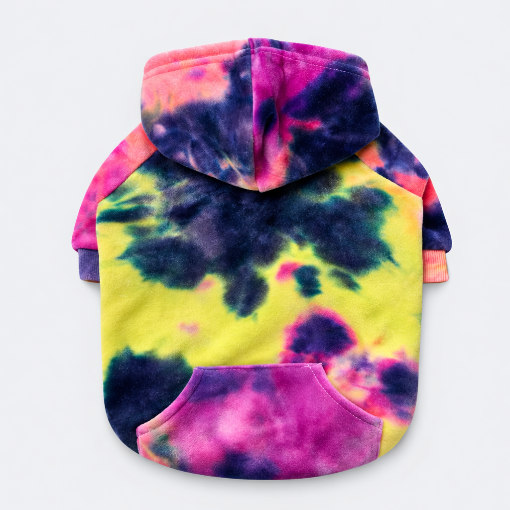 Hondenhoodie Met Roze Geel Kleurverloop