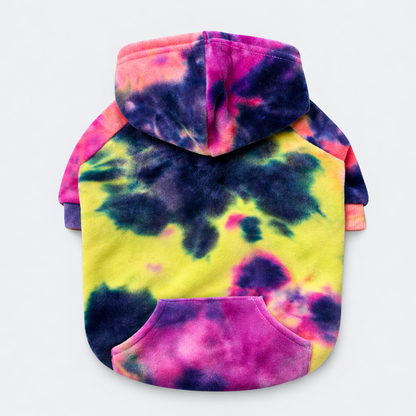 Hondenhoodie Met Roze Geel Kleurverloop