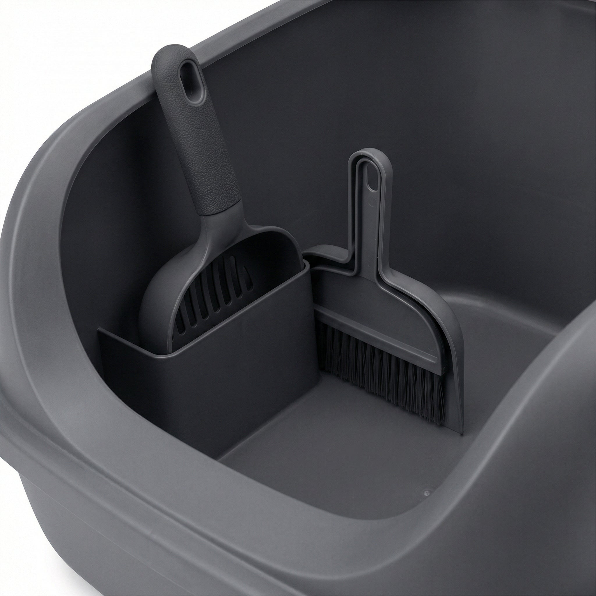 Kattenbak Met Beschermende Opzetrand