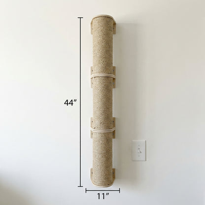 Wandgemonteerde Sisal Krabpaal - Modulair 3-Delig Systeem