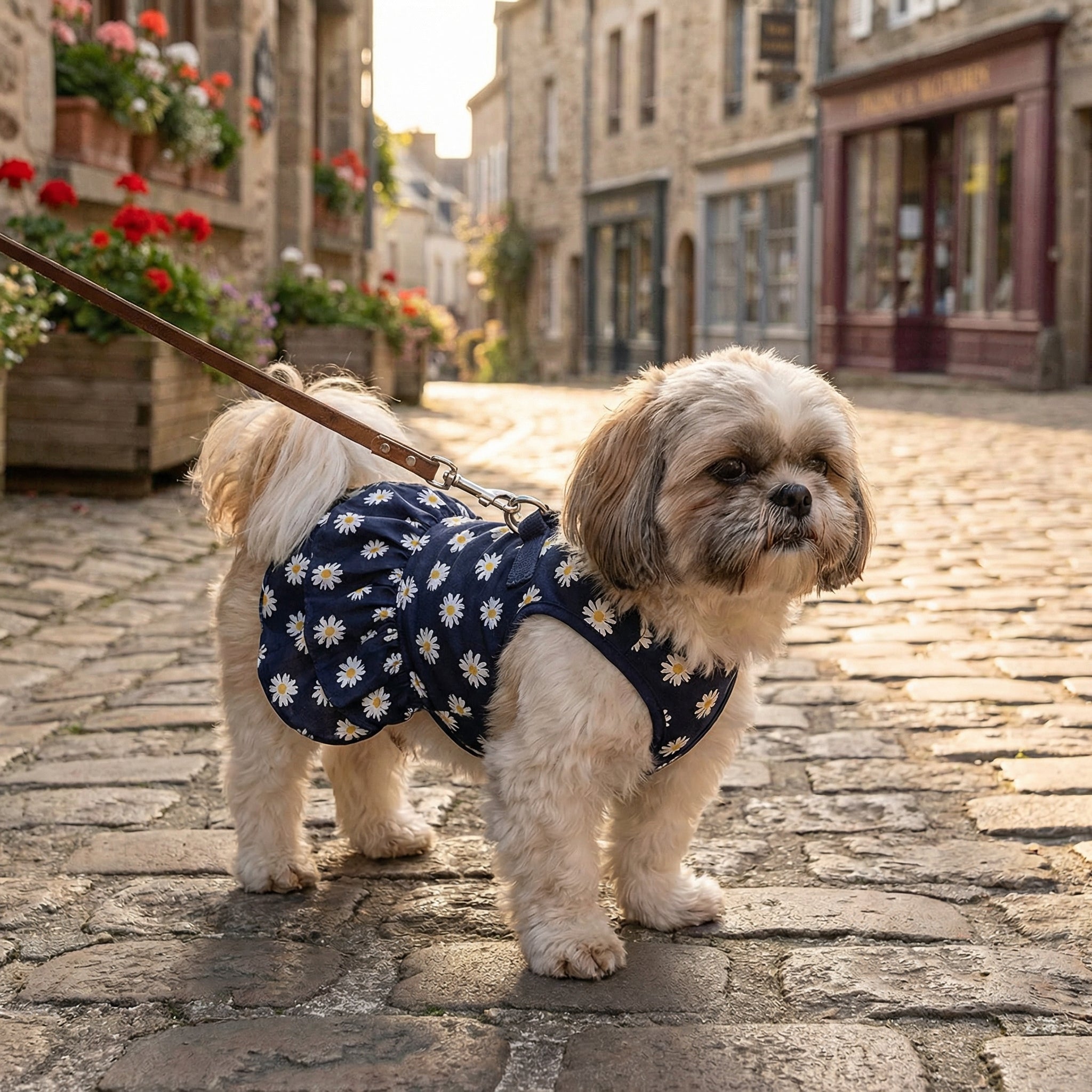 Blue Daisy Tuigjurk Voor Honden