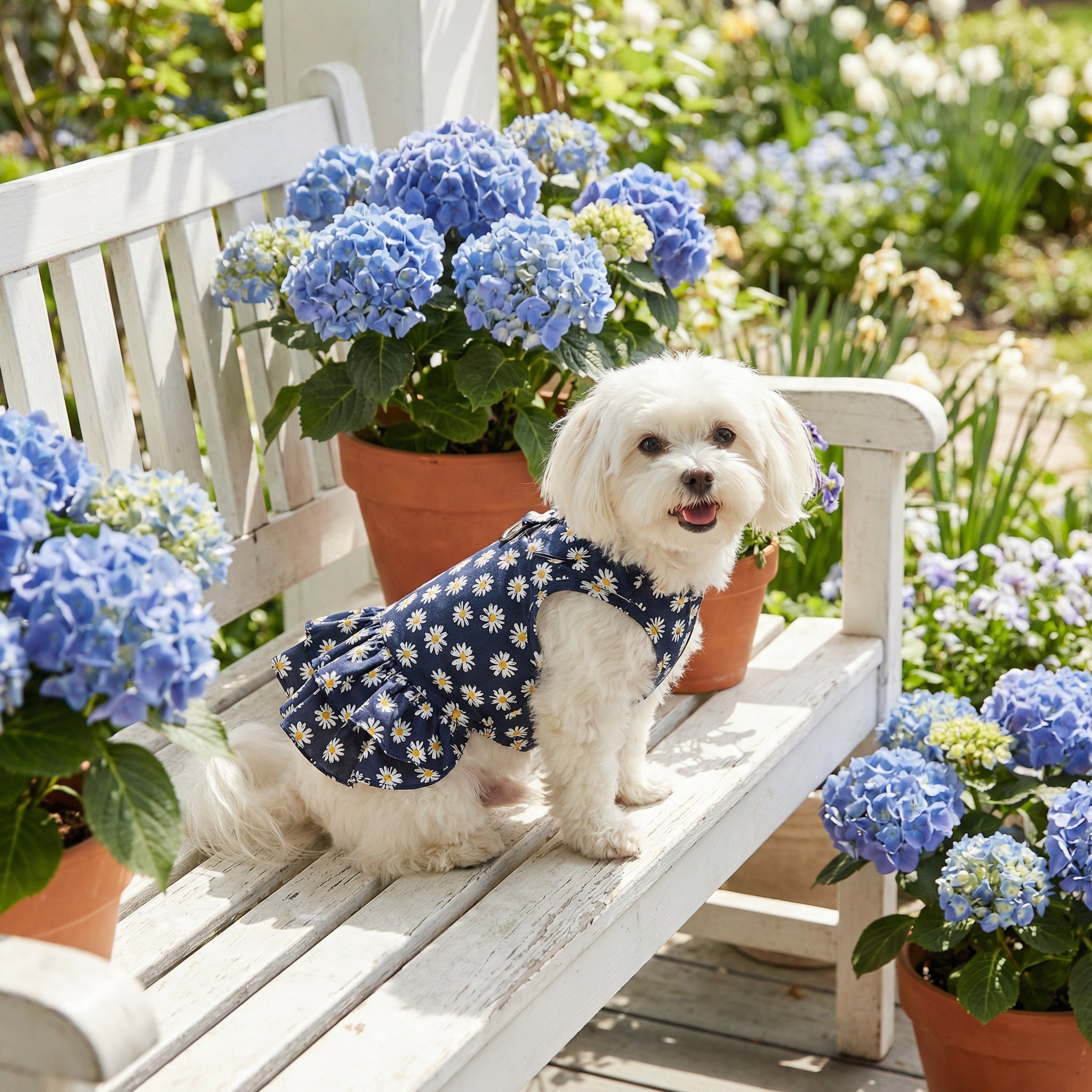 Blue Daisy Tuigjurk Voor Honden