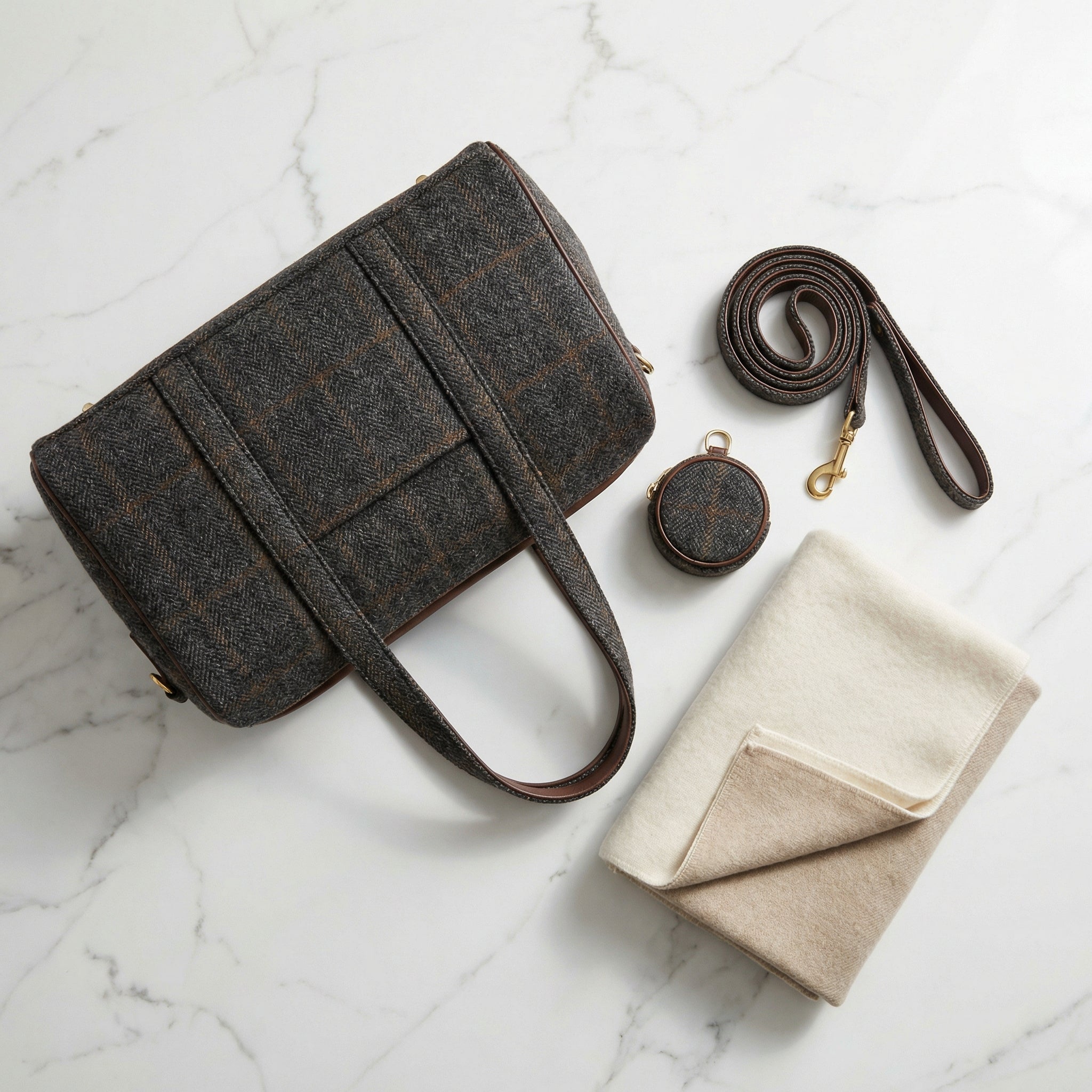 Hondendraagtas Met Veiligheidslijn En Binnenvak