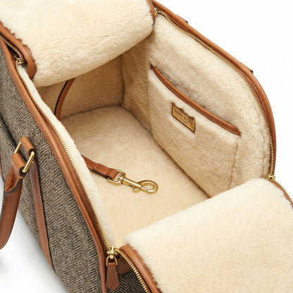 Hondendraagtas Met Veiligheidslijn En Binnenvak