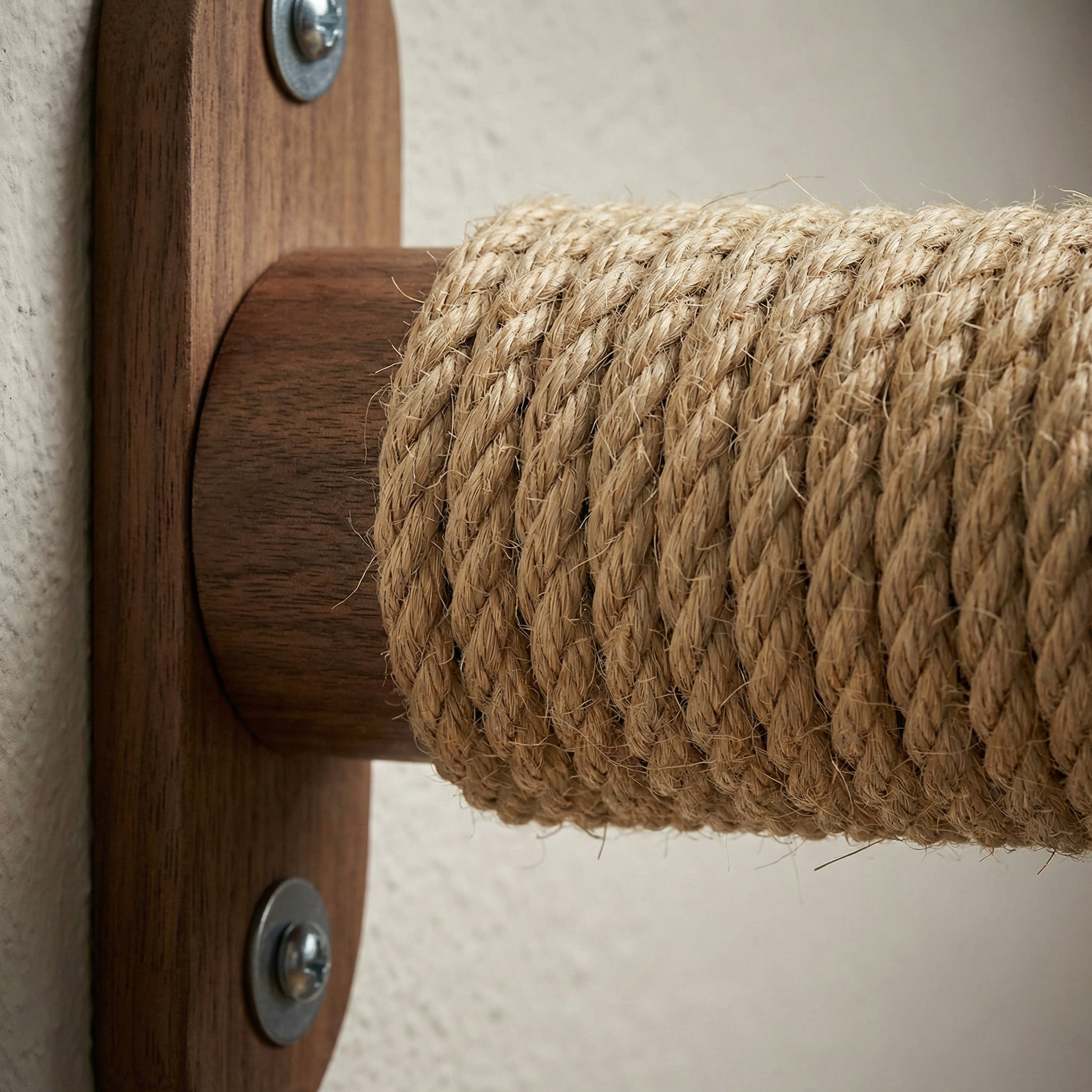 Wandgemonteerde Sisal Krabpaal - Modulair 3-Delig Systeem