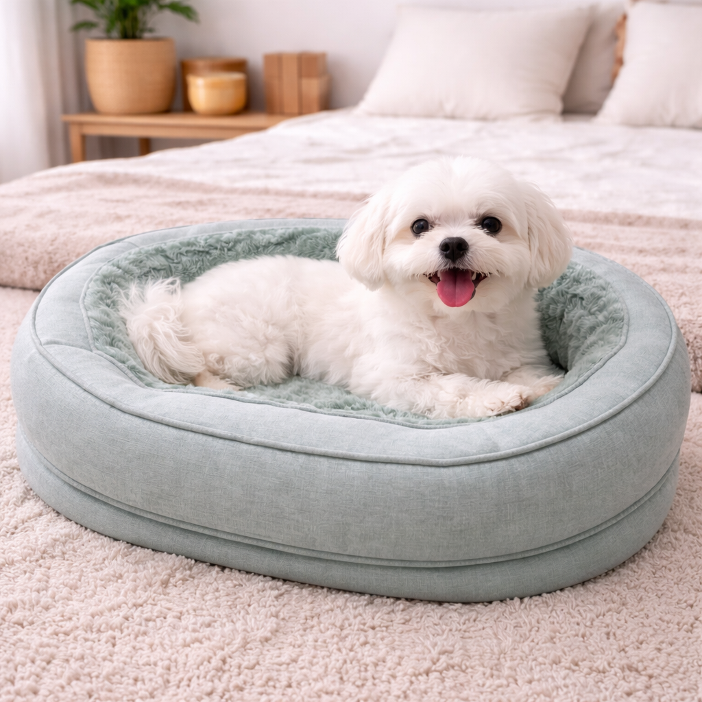 Dog Bed with Raised Edges