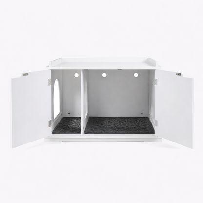 Litter Box Furniture for Indoor | White