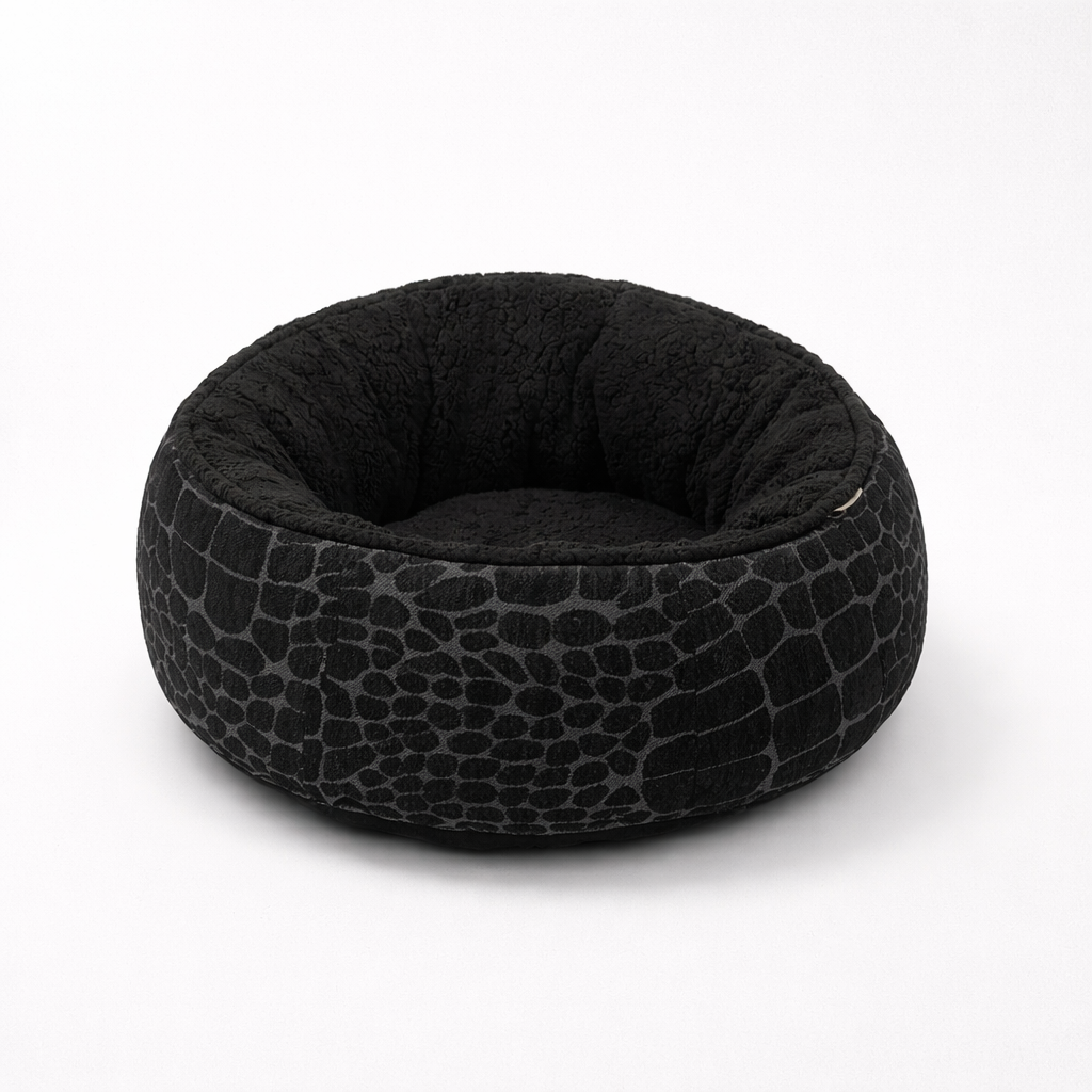 Donut Knuffelbed Voor Katten Met Verhoogde Rand